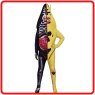 Fortnite Half Bone Banana cosplay game character jumpsuit cross-border Halloween costume