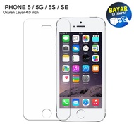 ANTI GORES LAYAR IPHONE 5 / IPHONE 5S / IPHONE 5G - SCREEN PROTECTOR - BENING - TG - TEMPERED GLASS