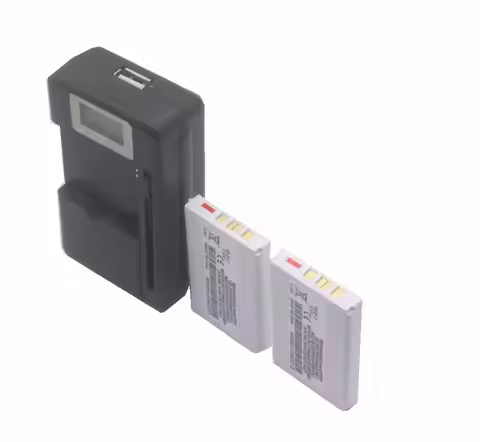 2x 800mAh BLB-2 BLB2 Battery + LCD Charger For Nokia 6500 6510 6590 6590i 7650 8210 8250 8270 8290 8
