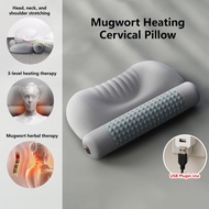 ✅SG Ready Stocks✅ JOMO Mugwort Heating Cervical Pillow Memory Foam Ergonomic Neck Shoulder Pillow Gi