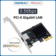 1F PCI 2 Express Network Card 2.5Gbps Gigabit Ethernet PCIE LAN Adapter Rj45 For Intel I225v