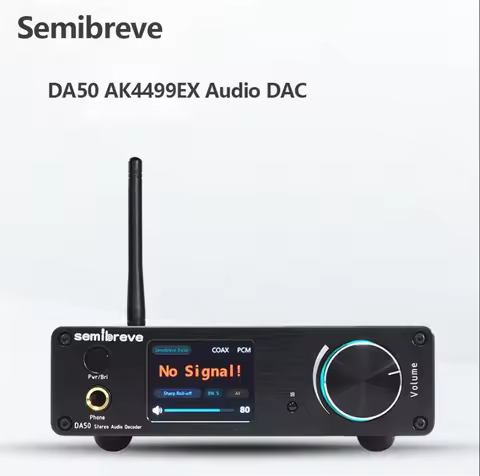 DA50PRO AK4499EX DAC HiFi MQA Audio Balance Decoder XU316 USB 32Bit 768KHz DSD512 Bluetooth 5.4 QCC5