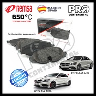 REMSA MERCEDES BENZ W176 W117 W156 A45 CLA45 GLA45 AMG FRONT REAR 650 C BRAKE PAD