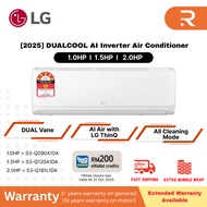 [2025] LG 1.0/1.5/2.0HP DUALCOOL AI Aircond with Soft Air Mode S3-Q090A1DA/S3-Q120A1DA/S3-Q181L1DA