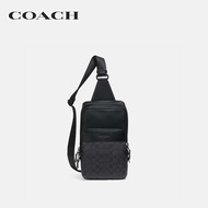 COACH กระเป๋าคาดเอว/กระเป๋าคาดอกผู้ชายรุ่น Gotham Pack In Signature Canvas สีดำ C5332 JIO1U