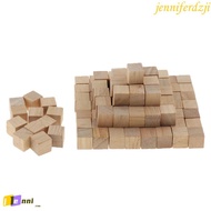 JENNIFERDZJI Square Cubes Unfinished Puzzles Making Photo Blocks Natural Wood Hardwood Blocks Alphab
