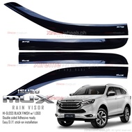 Isuzu Mux 2022-2025 Thick Thailand Made Black Window / Door Visor with Mux logo ( mux accessories )