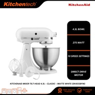 KitchenAid Classic Series 4.3L Tilt-Head Stand Mixer 5K45SSB (White, White Matte, Black Matte) - 5K4