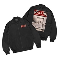 DEVVOGUE Men's Bomber Jacket Oasis Wonderwall Taslan Material