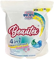 Beautex 4in1 Antibacterial And Anti - Dust Mite Spring Blossom Laundry Capsule 56s Refill Pack