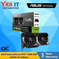 ASUS GeForce DUAL RTX5060 8GB OC / RTX5060Ti 16GB OC Graphic Card (REPLACED DUAL RTX3060 / RTX4060)