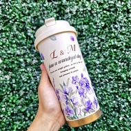 TUMBLER COFFEE FLOWER SERIES TUMBLER CUP COFFEE TEA