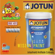 👌LIGHT COLOUR 👌 5L JOTUN JotaShield Antifade ( FREE 7" ROLLER SET) Exterior Wall Paint / Cat Luar / Jotun Exterior Paint