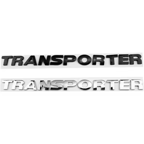 Car ABS Trunk Letters Words Logo Badge Emblem Decals Sticker For TRANSPORTER T4 T5 T6 T7 T8 Styling 