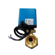 มอเตอร์ไฟฟ้าปิด/เปิด 2-Way Ball Valve 3-Way 2-Control Threaded Brass Electric Valve 20mm 3-Way 1-Con