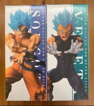 現貨 - 全新未開 限定 DB 超級撒亞神 孫悟空 + 比達 龍珠超 一番 ~ Dragon Ball Super SSGSS Son Goku + Vegeta ~Banpresto Bandai《