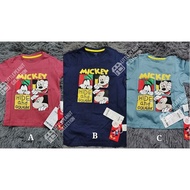 🇲🇾ReadyStock ⚡Baju Budak Kid tshirt kid 100% cotton tshirt kid Disney mickey tshirt Budak lelaki 100