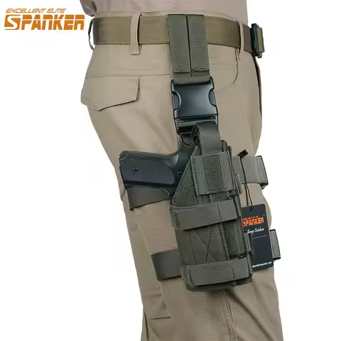 EXCELLENT ELITE SPANKER Drop Leg Plate Pis-Tol Holster Right Handed Tactical Thigh Pis-Tol Bag Pouch