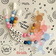 [FREE CASE] BRISH BEBE TEETHER SET (Bibi Bunny Teether + Custom Name Strap)