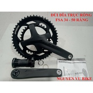 FSA 2-stage hollow shaft disc crank 34, 50 teeth. Genuine genuine
