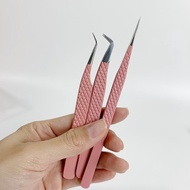 Premium Volume Tweezers In Pastel Pink. Split Tweezers, Tweezers