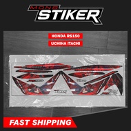 HONDA RS150 UCHIHA ITACHI STICKER/STRIPE ONLY 