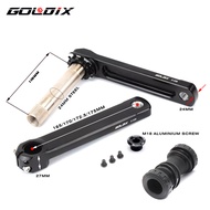 GOLDIX Road Bike Folding Bike Hollow Sprockets Crankset 165/170/172.5/175mm 110BCD 36-52T Crank Chainring with Bottom Bracket BB