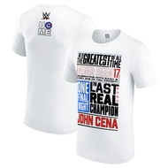 Wwe Men's White John Cena Never Seen 17 Phrase T-Shirt