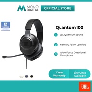 JBL Quantum 100 Wired Over-ear Gaming Headset with Flip-up Mic Headphones