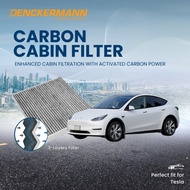Denckermann Carbon Cabin Filter (1pc) - Tesla Model Y (5YJY) (242mm)