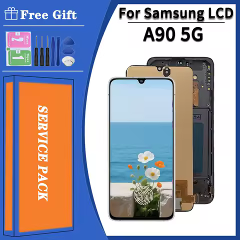 6.7"Super AMOLED For Samsung A90 5G LCD SM-A908B, SM-A908N, SM-A9080 Display LCD Touch Screen Digiti