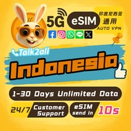 Indonesia esim 1-30 days 5G Telkomsel Unlimited Data | Instant 24h Email Delivery | Indonesia SIM Ca