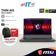 MSI Thin A15 B7UC-204MY 15.6" FHD Gaming Laptop (AMD Ryzen 7 7735HS  | 8GB | 512GB SSD |  NVIDIA® RT