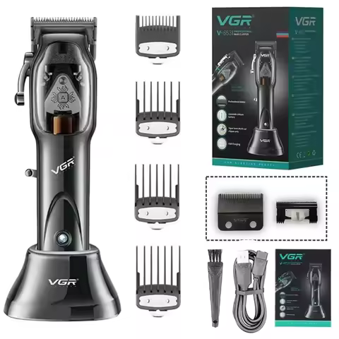 Original VGR 653 Hair Clipper Professional Hair Trimmer Cordless Adjustable Electric Hair Cutting Ma
