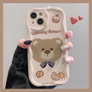 Case HP for iPhone 7 Plus 7 8 8 Plus SE 2020 2022 iPhone7 iPhone8 ip 7p 8p 7+ 8+ SE2 SE3 7Plus 8Plus ip7 ip8+Casing Softcase Cute Casing Phone Cesing Soft Cassing for Bow Tie Bear Case Sofcase Chasing