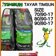 TAYAR TIMSUN TS692 TUBELESS TYRE 70/90 80/90 90/80 TIRE MOTOR HIGH GRIP TYRE