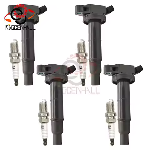 4Pcs IGNITION COIL+Spark Plug ASSY 90919 02243 90919-02244 For TOYOTA AVENSIS CAMRY RAV4 SOLARA CORO