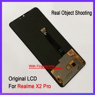 AMOLED ดั้งเดิมสำหรับ Realme X2โปร RMX1931แผงหน้าจอทัชสกรีนจอแสดงผล LCD แบบสัมผัสหน้าจอ