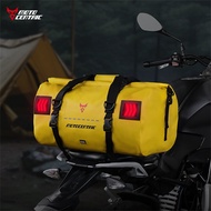 Motorcycle Rear Seat Bag LED Light 100% Waterproof High Capacity 44L-46L PVC Material Tail Bag Motor