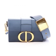 【二手】 Dior 30 MONTAIGNE Box 藍色/海軍藍皮革單肩包 30 MONTAIGNE Box 女士包 二手 A