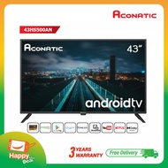 Android TV Aconatic LED Android TV FHD แอลอีดี แอนดรอย ทีวี ขนาด 43 นิ้ว รุ่น 43HS500AN (รับประกัน 3 ปี)