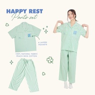 Sleep is - Happy Rest Pants set ชุดนอนโนบรา