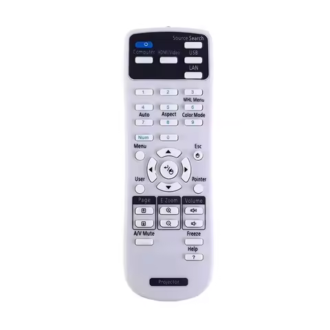 New Remote Control Use for Epson Projector EB-W49 EB-X49 EB-E20 EB-FH52 EB-W52 EB-W51 EB-FH06 EB-W06