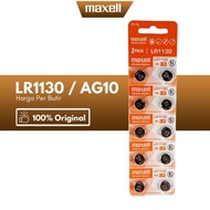 Maxell LR1130 LR1130 Battery AG10 AG 10 LR 1130 Maxell LR1130 AG10/ LR 1130/ AG 10 Watch Battery Cal