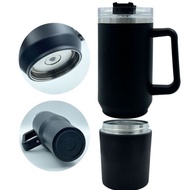 40oz Car Cup Stainless Steel Large Capacity Handle Cup Insulated Beer Cup Portable Water Cup Busines