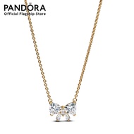 Pandora Gold Bow 14k gold-plated collier