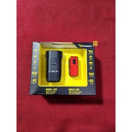 MOON RIGEL LITE 500 LUMEN Front Light + HELIX LITE 100 LUMEN Rear Light USB Rechargeable Bicycle LED