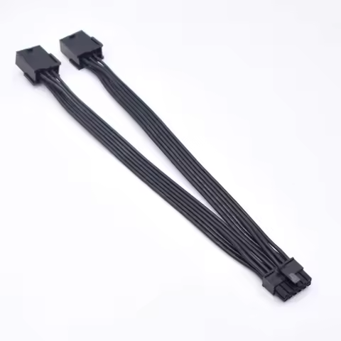 Dual PCIe 8 Pin Female to Mini 12 Pin Male GPU Power Adapter Cable for NVIDIA GeForce RTX 30 Series 