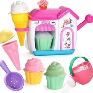 Bath Toys for Kids Age 4-8 Ice Cream Bath Toys for Kids Age 3-5 Bathtub Ice Cream Foam Maker Bubbl