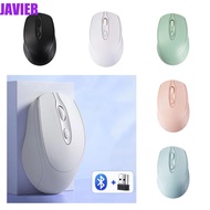 JAVIER Wireless Mouse, 2.4Ghz+BT5.0 1600DPI Ergonomics Wireless Mouse, Gamer Mouse Noiseless Portabl
